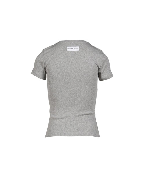 MARINE SERRE(マリーン・セル)の「MOON LOGO JERSEY SS BABY FIT T-SHIRT(Tシャツ/カットソー・レディース・ブラック/ホワイト・SMALL/X-SMALL/MEDIUM)」の13枚目の写真