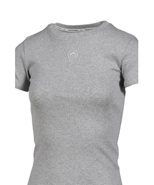 MARINE SERRE(マリーン・セル)の「MOON LOGO JERSEY SS BABY FIT T-SHIRT(Tシャツ/カットソー・レディース・ブラック/ホワイト・SMALL/X-SMALL/MEDIUM)」の14枚目の写真