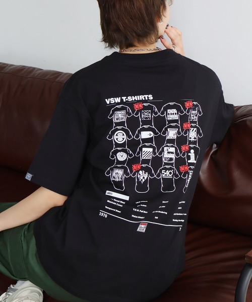 VISION STREET WEAR(ヴィジョンストリートウェア)の「【VISION STREET WEAR/ヴィジョンストリートウェア】50th Anniversary Project 半袖アートワークプリントTシャツ(Tシャツ/カットソー・メンズ・ホワイト系3/ブラック系2/ベージュ系1/ホワイト系1/ホワイト系2/ブラック系1/ブラック系3/サックスブルー系1/サックスブルー系2/ピンク系1・M/L/LL/FREE)」の11枚目の写真