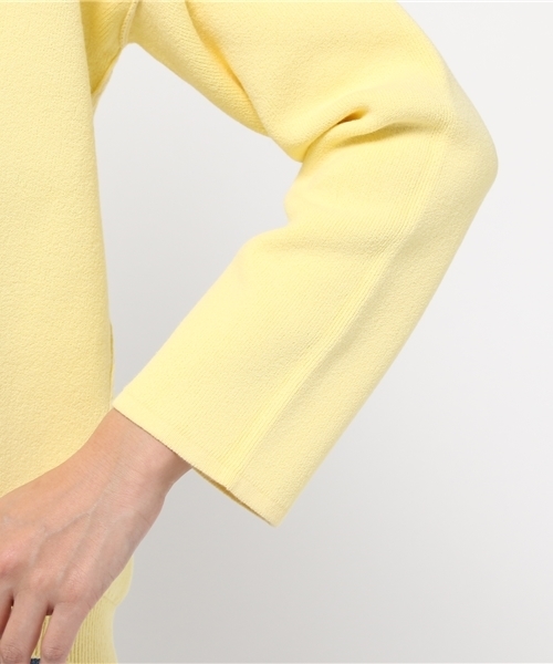 GALLARDAGALANTE（ガリャルダガランテ）の「両目編みVプルオーバーニット（ニット/セーター・レディース・ベージュ/イエロー・FREE）」の3枚目の写真