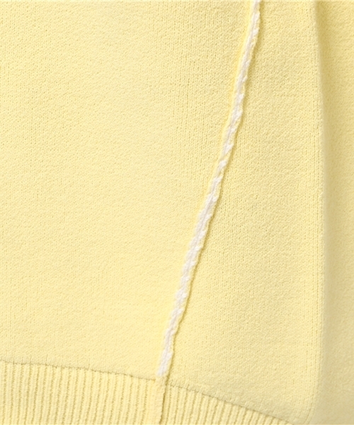 GALLARDAGALANTE（ガリャルダガランテ）の「両目編みVプルオーバーニット（ニット/セーター・レディース・ベージュ/イエロー・FREE）」の5枚目の写真