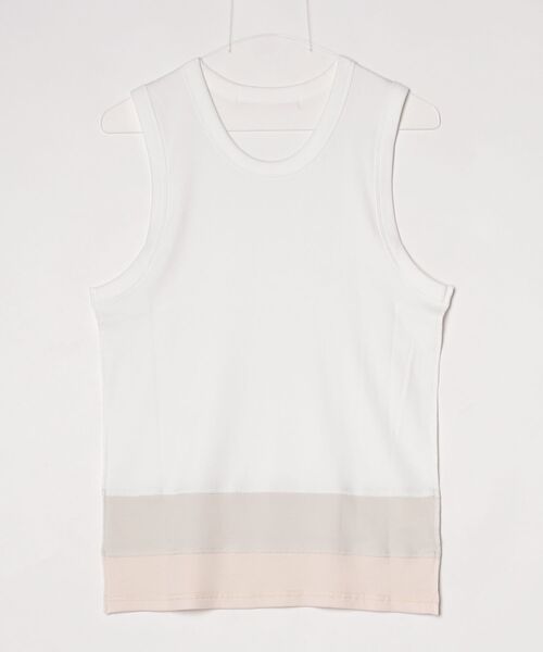 ABELIA EDOWARD GOUCHA(アベリアエドワードゴーチャ)の「ABELIA EDOWARD GOUCHA /アベリアエドワードゴーチャ/TANKTOP(タンクトップ・メンズ・ブラック/ホワイト・2/3)」の1枚目の写真