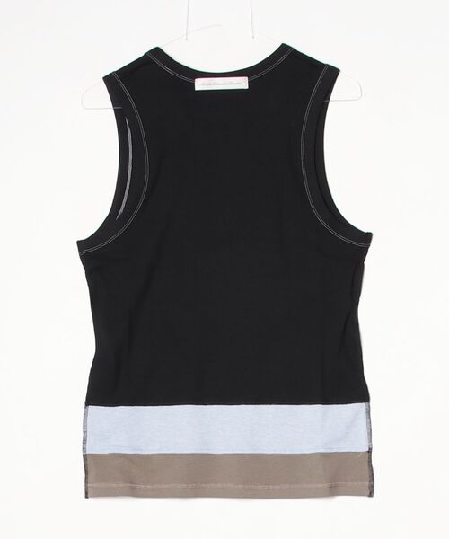 ABELIA EDOWARD GOUCHA(アベリアエドワードゴーチャ)の「ABELIA EDOWARD GOUCHA /アベリアエドワードゴーチャ/TANKTOP(タンクトップ・メンズ・ブラック/ホワイト・2/3)」の3枚目の写真