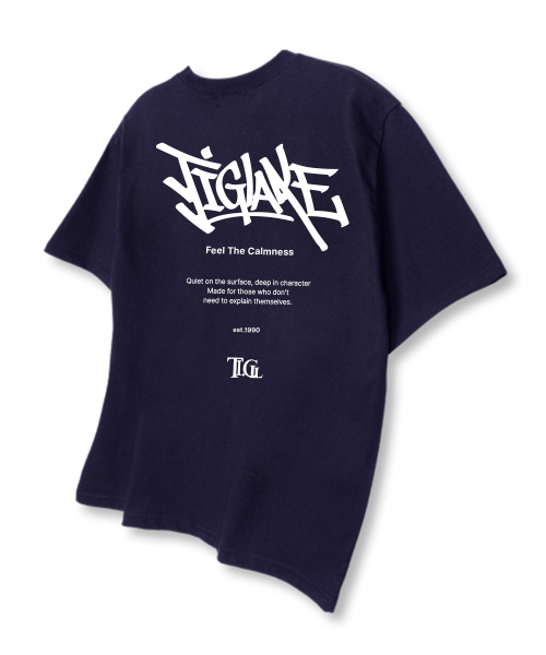 TI.GLAKE(ティーグレイク)の「ザシリフ オーバーサイズ 半袖Tシャツ ネイビー(Tシャツ/カットソー・メンズ・その他・LARGE/X-LARGE/XX-LARGE)」の3枚目の写真