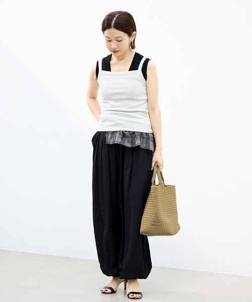 IENA（イエナ）の「NAGHEDI/ナゲディ 別注 St.Barths Medium Tote バッグ SN03013LD（トートバッグ・レディース・ベージュ/ブルー系その他・FREE）」の7枚目の写真