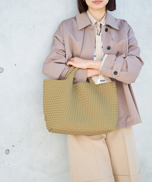 IENA（イエナ）の「NAGHEDI/ナゲディ 別注 St.Barths Medium Tote バッグ SN03013LD（トートバッグ・レディース・ベージュ/ブルー系その他・FREE）」の9枚目の写真