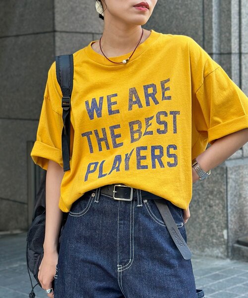 CPCM(シーピーシーエム)の「アソートロゴカラーT(Tシャツ/カットソー・メンズ・ネイビー/イエロー/ホワイト/ピンク・LARGE/MEDIUM)」の3枚目の写真