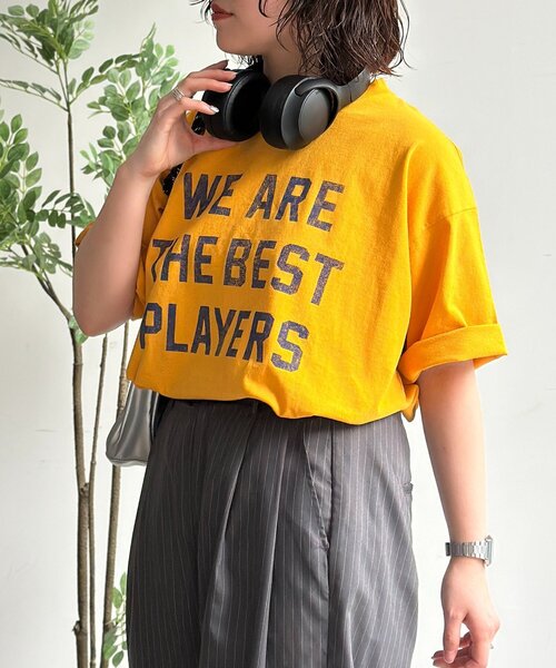CPCM(シーピーシーエム)の「アソートロゴカラーT(Tシャツ/カットソー・メンズ・ネイビー/イエロー/ホワイト/ピンク・LARGE/MEDIUM)」の9枚目の写真