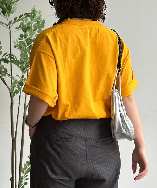 CPCM(シーピーシーエム)の「アソートロゴカラーT(Tシャツ/カットソー・メンズ・ネイビー/イエロー/ホワイト/ピンク・LARGE/MEDIUM)」の10枚目の写真