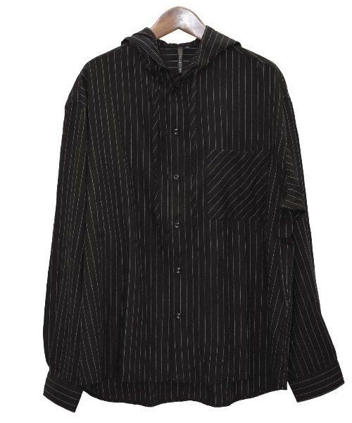 LUXSTYLE(ラグスタイル)の「先染め長袖フード付きシャツ(シャツ/ブラウス・メンズ・ストライプ/チェック・M/L)」の18枚目の写真