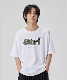 [ATRL カモ]コットンルーズフィット半袖Tシャツ_ホワイト