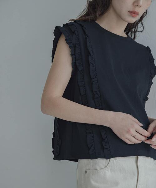 ミニフリルフレンチTシャツ（Tシャツ/カットソー）｜URBAN RESEARCH