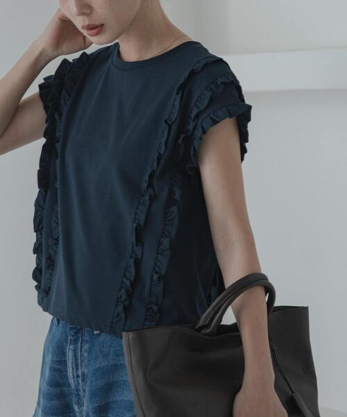 ミニフリルフレンチTシャツ（Tシャツ/カットソー）｜URBAN RESEARCH