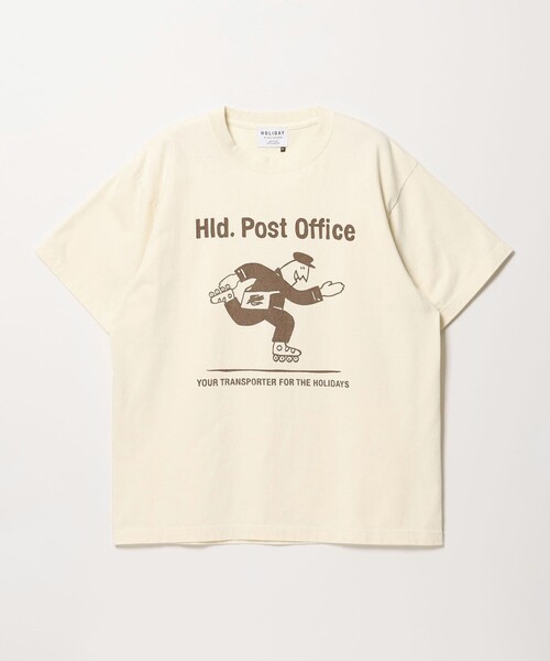 HOLIDAY BOILEAU(ホリディボワロ)の「【別注】<HOLIDAY BOILEAU>ポストオフィス プリント Tシャツ(Tシャツ/カットソー・メンズ・オフホワイト・L/M/XL)」の7枚目の写真