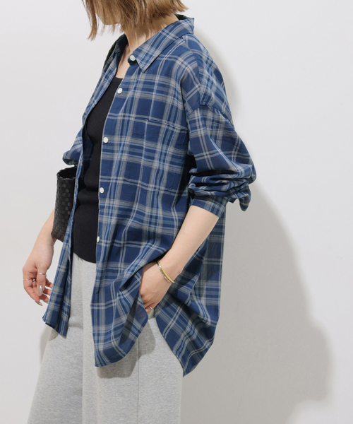 【完売品】シアーボイルコットンチェックシャツ シアーボイルコットンチェックシャツ（シャツ/ブラウス）｜JOURNAL