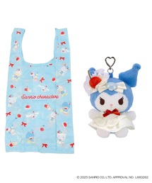 sanrio/サンリオキャラクターズ　スカイブルー　チェリーケーキ　ぬいぐるみエコバッグ