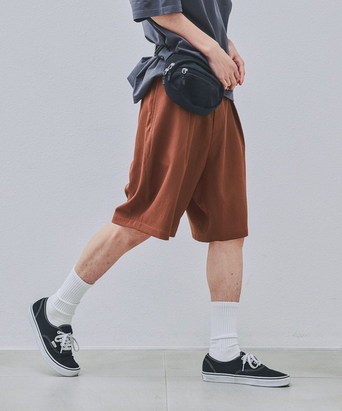 LAKOLE(ラコレ)の「楊柳ジャガードショーツ / 648305(その他パンツ・メンズ・ブラック/ブラウン系その他/カーキ/サンドグレー・MEDIUM/LARGE)」の4枚目の写真