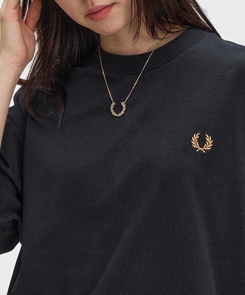 FRED PERRY(フレッドペリー)の「Oversized T-Shirt/オーバーサイズTシャツ(Tシャツ/カットソー・メンズ・グレー/ホワイト/ブラック・M/S/XS/L)」の15枚目の写真