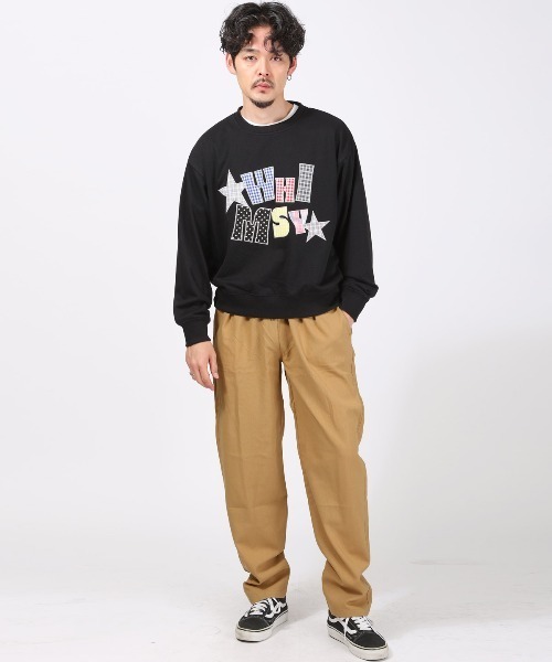 LUXSTYLE(ラグスタイル)の「麻混ワイドシェフパンツ(その他パンツ・メンズ・ホワイト/ブラック/ネイビー/ベージュ・XL/L/M)」の13枚目の写真