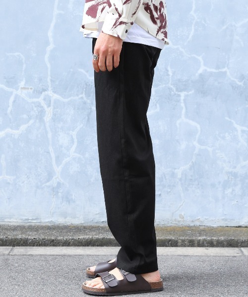 LUXSTYLE(ラグスタイル)の「麻混ワイドシェフパンツ(その他パンツ・メンズ・ホワイト/ブラック/ネイビー/ベージュ・XL/L/M)」の14枚目の写真