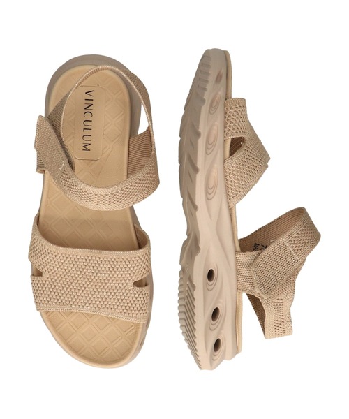 VINCULUM(ウィンクルム)の「【VINCULUM】フレックスソールベルクロサンダル(762112)(サンダル・レディース・ベージュ/カーキ・36/39/38/37)」の6枚目の写真