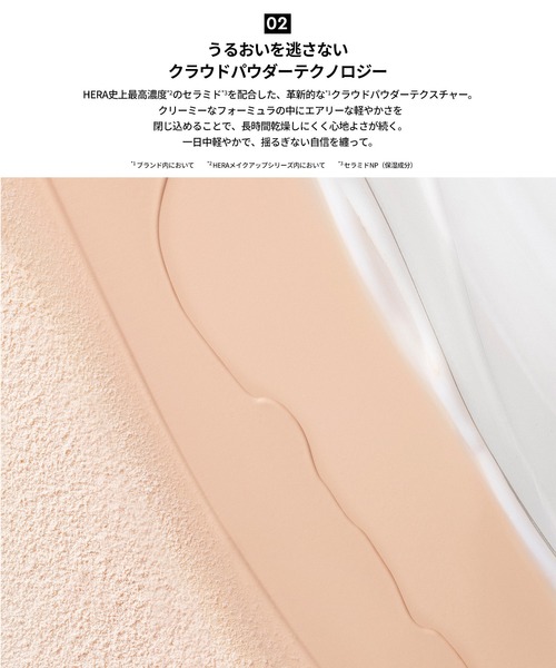 HERA(ヘラ)の「ブラック クッションメッシュパウダー(ファンデーション・レディース・21N1 バニラ/17N1 アイボリー/23N1 ベージュ・FREE)」の8枚目の写真