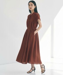 【WEB限定カラー】ヴィンテージシアー ギャザーワンピース