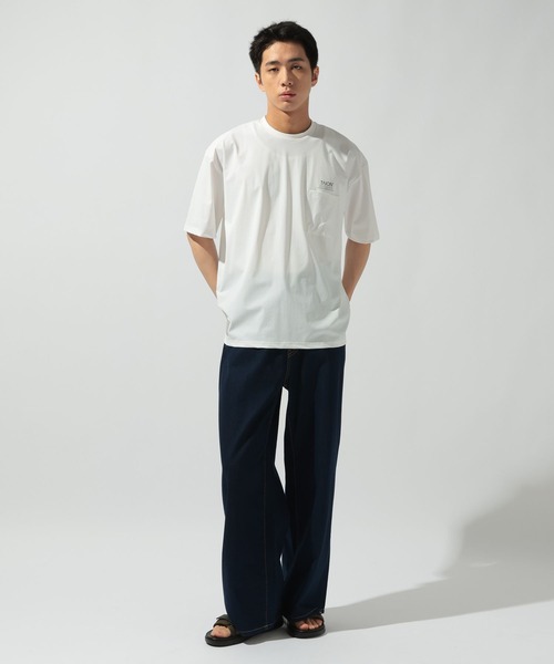 TAION(タイオン)の「【TAION(タイオン)】別注FUNCTION POCKET T-SHIRT(Tシャツ/カットソー・メンズ・ブラック/ホワイト/チャコール・MEDIUM/LARGE)」の5枚目の写真