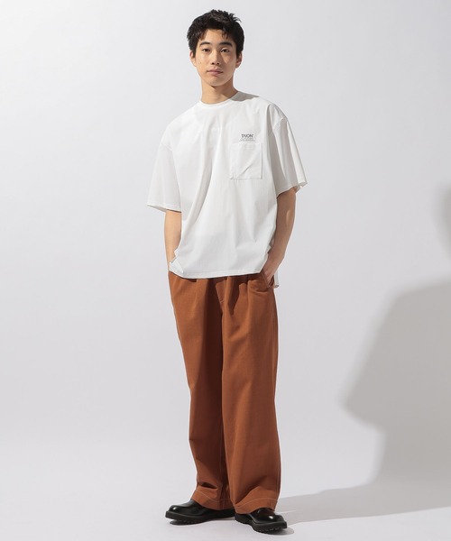 TAION(タイオン)の「【TAION(タイオン)】別注FUNCTION POCKET T-SHIRT(Tシャツ/カットソー・メンズ・ブラック/ホワイト/チャコール・MEDIUM/LARGE)」の7枚目の写真