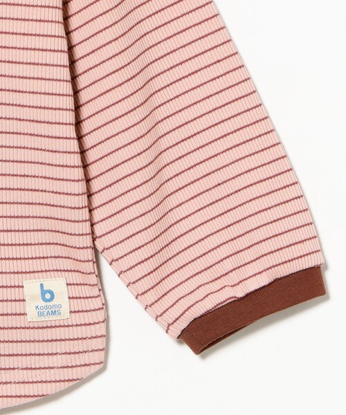 こども ビームス（コドモビームス）の「ベビー テレコ ラグラン 長袖 Tシャツ 2026FW（60～90cm）出産祝い 誕生日 プレゼント お着替え楽ちん ラグラン（Tシャツ/カットソー・キッズ・グリーン系その他/ブラウン・80-90/60-70）」の8枚目の写真