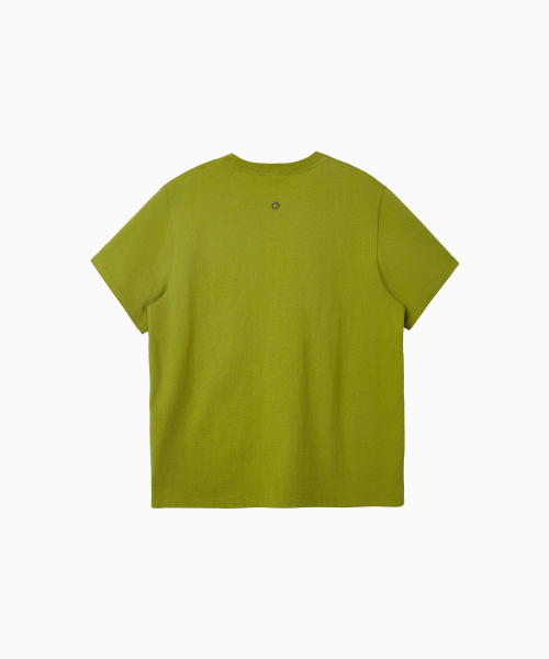 HELLO SUNRISE(ハローサンライズ)の「Sun Stamp Tee_Olive(Tシャツ/カットソー・レディース・オリーブ・LARGE/MEDIUM/SMALL/X-LARGE)」の3枚目の写真