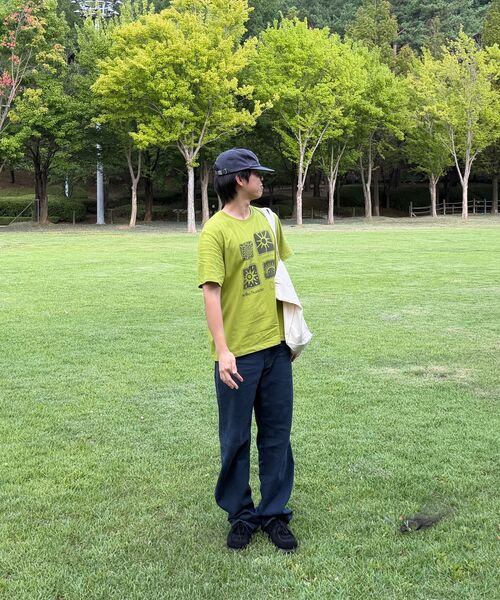 HELLO SUNRISE(ハローサンライズ)の「Sun Stamp Tee_Olive(Tシャツ/カットソー・レディース・オリーブ・LARGE/MEDIUM/SMALL/X-LARGE)」の4枚目の写真
