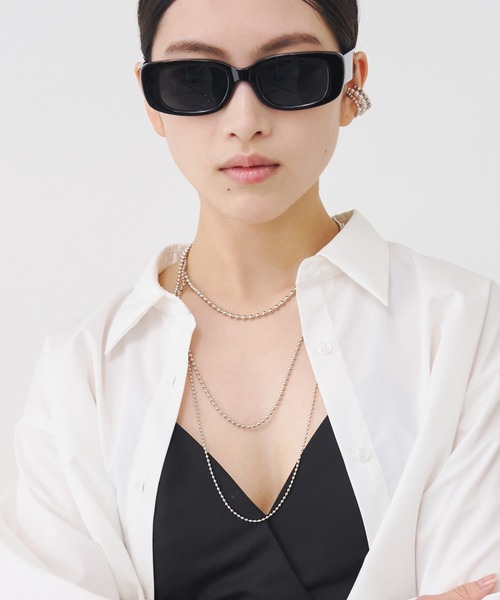 SOEMIN(ソミン)の「Triple ball chain necklace/3連ロングネックレス(ネックレス・レディース・シルバー・FREE)」の4枚目の写真