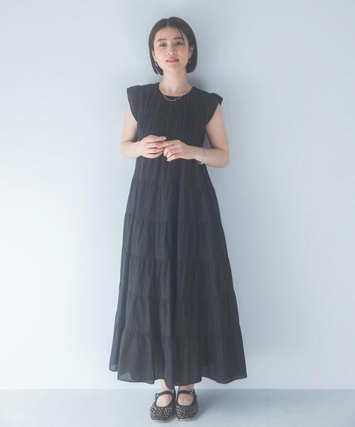 URBAN RESEARCH ROSSO WOMEN(アーバンリサーチ ロッソ)の「インドコットンティアードワンピース(ワンピース・レディース・ブラウン/ブルー/ブラック・FREE)」の7枚目の写真