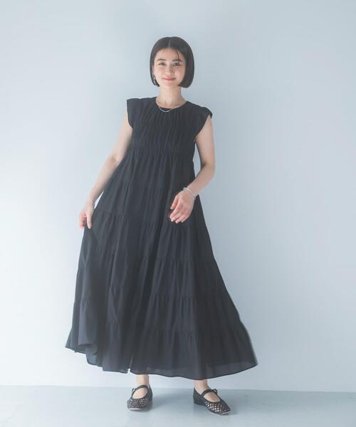 URBAN RESEARCH ROSSO WOMEN(アーバンリサーチ ロッソ)の「インドコットンティアードワンピース(ワンピース・レディース・ブラウン/ブルー/ブラック・FREE)」の8枚目の写真