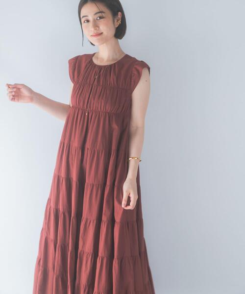 URBAN RESEARCH ROSSO WOMEN(アーバンリサーチ ロッソ)の「インドコットンティアードワンピース(ワンピース・レディース・ブラウン/ブルー/ブラック・FREE)」の14枚目の写真