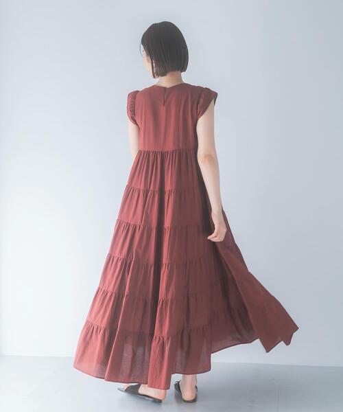 URBAN RESEARCH ROSSO WOMEN(アーバンリサーチ ロッソ)の「インドコットンティアードワンピース(ワンピース・レディース・ブラウン/ブルー/ブラック・FREE)」の16枚目の写真