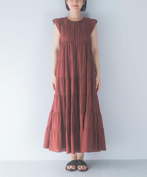 URBAN RESEARCH ROSSO WOMEN(アーバンリサーチ ロッソ)の「インドコットンティアードワンピース(ワンピース・レディース・ブラウン/ブルー/ブラック・FREE)」の17枚目の写真