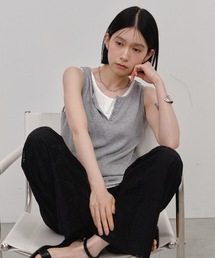 ヘンリーネックタンクトップ