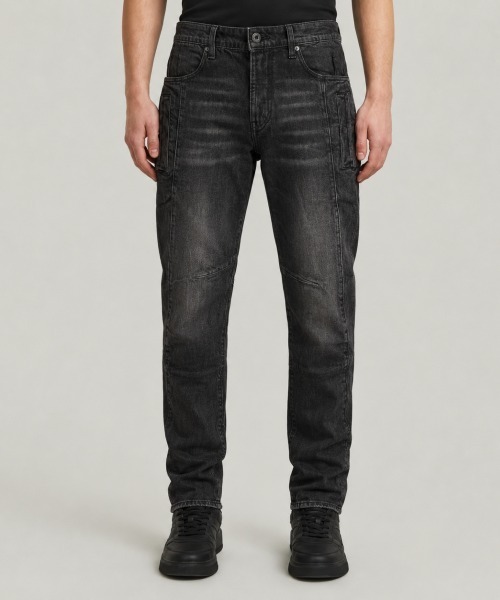 G-STAR(ジースター)の「Contor 3D Slim Jeans/ヴィンテージライク立体裁断スリムテーパードジーンズ(デニムパンツ・メンズ・グレー系その他・28/30/30/32/32/32/31/32/34/32/29/30/30/30/31/30/33/30/34/30)」の1枚目の写真