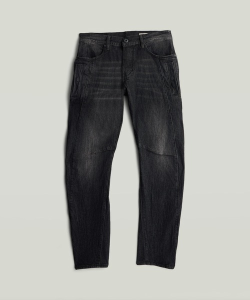 G-STAR(ジースター)の「Contor 3D Slim Jeans/ヴィンテージライク立体裁断スリムテーパードジーンズ(デニムパンツ・メンズ・ブラック系その他・28/30/30/32/32/32/31/32/34/32/29/30/30/30/31/30/33/30/34/30/27inch/33/32/26inch/32/30)」の2枚目の写真