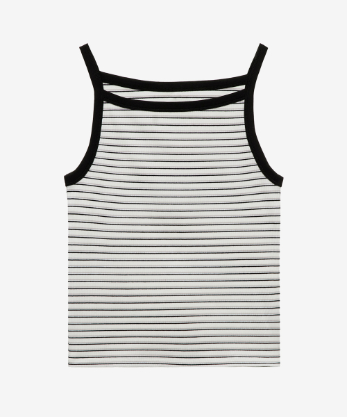 MIND BRIDGE WOMEN（マインドブリッジウーマン）の「[W]ボートネックリブストライプトップス - 2カラー（Tシャツ/カットソー・レディース・ブラック/ブラウン・55/66）」の3枚目の写真