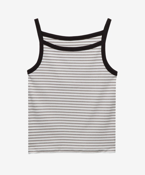 MIND BRIDGE WOMEN（マインドブリッジウーマン）の「[W]ボートネックリブストライプトップス - 2カラー（Tシャツ/カットソー・レディース・ブラック/ブラウン・55/66）」の5枚目の写真