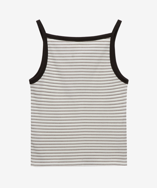 MIND BRIDGE WOMEN（マインドブリッジウーマン）の「[W]ボートネックリブストライプトップス - 2カラー（Tシャツ/カットソー・レディース・ブラック/ブラウン・55/66）」の6枚目の写真