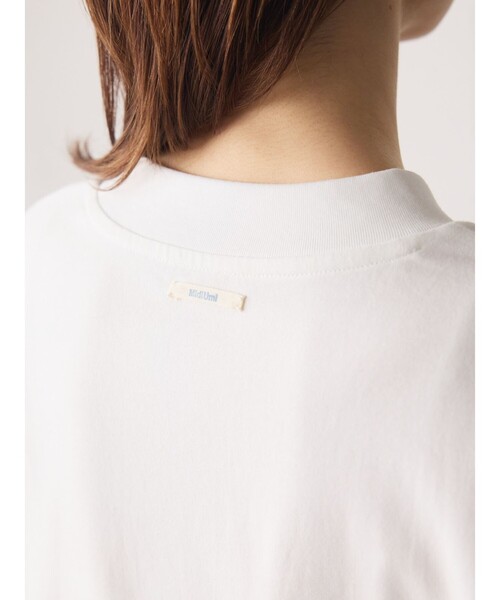 MidiUmi（ミディウミ）の「MidiUmi パックドハーフスリーブT（Tシャツ/カットソー・レディース・オフホワイト/ブラック・FREE）」の12枚目の写真