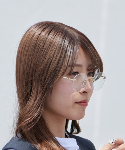 NOEYEDIA(ノーアイディア)の「no eyedia/ノーアイディア NE-453 リムレスメガネ ラウンドシェイプ レディース 秋 秋服 2026年秋冬(サングラス・レディース・クリアブラック/クリアブラウン/シルバー/ゴールド・FREE)」の18枚目の写真
