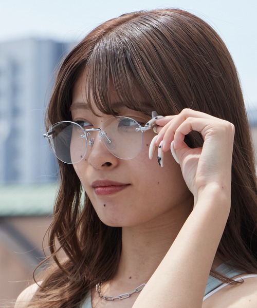 NOEYEDIA(ノーアイディア)の「no eyedia/ノーアイディア NE-453 リムレスメガネ ラウンドシェイプ レディース 秋 秋服 2026年秋冬(サングラス・レディース・クリアブラック/クリアブラウン/シルバー/ゴールド・FREE)」の21枚目の写真