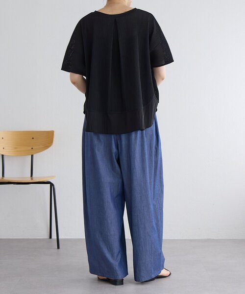 BEARDSLEY(ビアズリー)の「ライトデニムバレルパンツ(その他パンツ・レディース・インディゴブルー・0/1)」の12枚目の写真