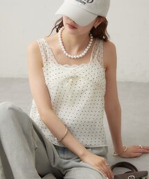 シアードットタンクブラウス