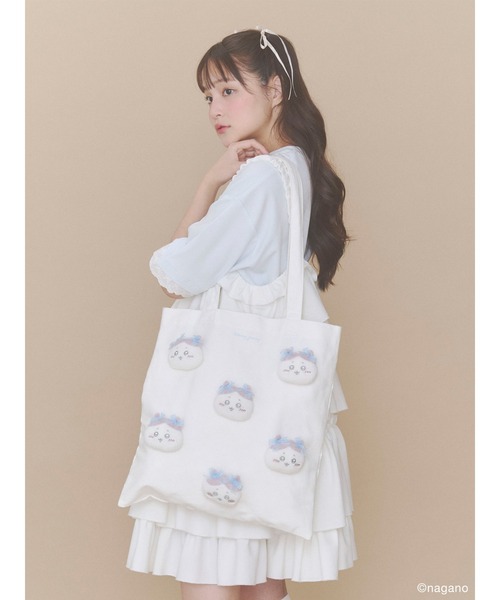 merry jenny(メリージェニー)の「ハチワレのリボントート(トートバッグ・レディース・ブルー・FREE)」の11枚目の写真